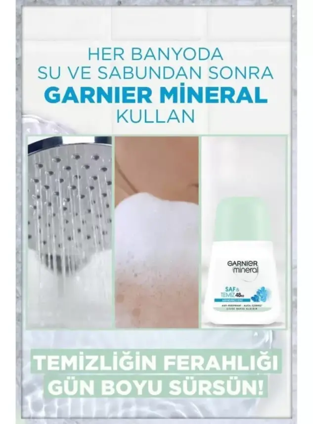 Outlet - Garnier Mineral Saf ve Temiz Roll-On Deodorant 50 ml - 3