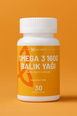 Outlet - Haver Omega 3 1600 Balık Yağı 30 Kapsül - 2