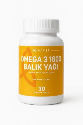 Outlet - Haver Omega 3 1600 Balık Yağı 30 Kapsül - Outlet