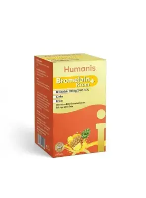 OUTLET - Humanis Bromelain+Krom 60 Tablet - Humanis
