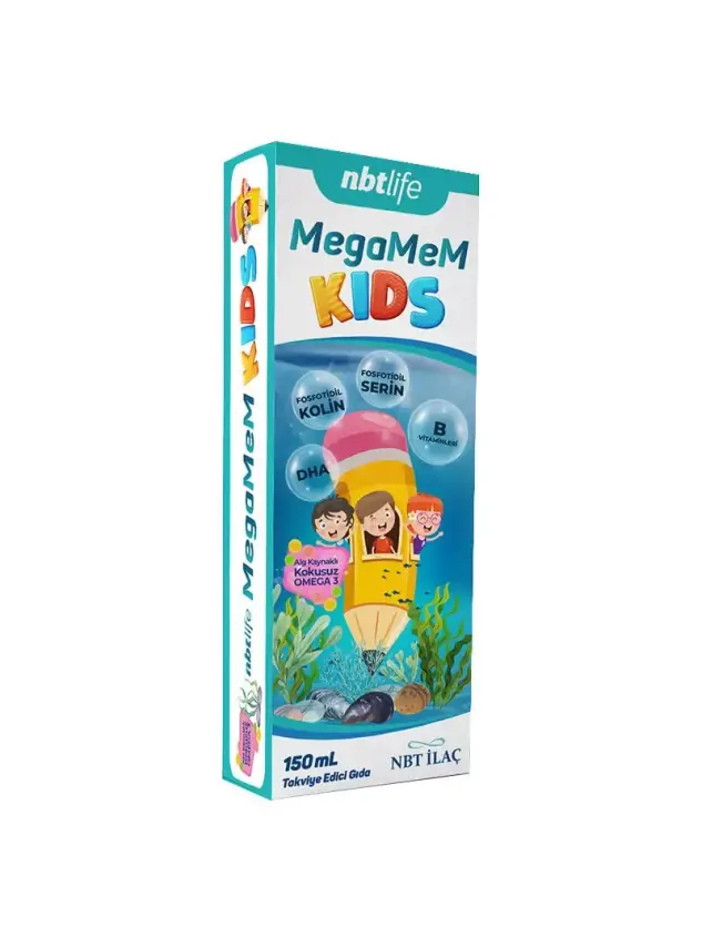 Outlet - Nbt Life MegaMem Kids Şurup 150 ml - 1