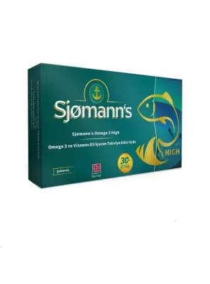 Outlet - Sjomann's Fishoil Omega-3 High 30 Çiğnenebilir Jel Tablet - Outlet