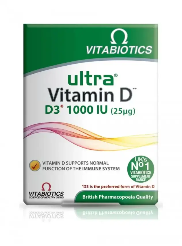 Outlet - Vitabiotics Ultra Vitamin D3 1000 IU 96 Tablet - 1