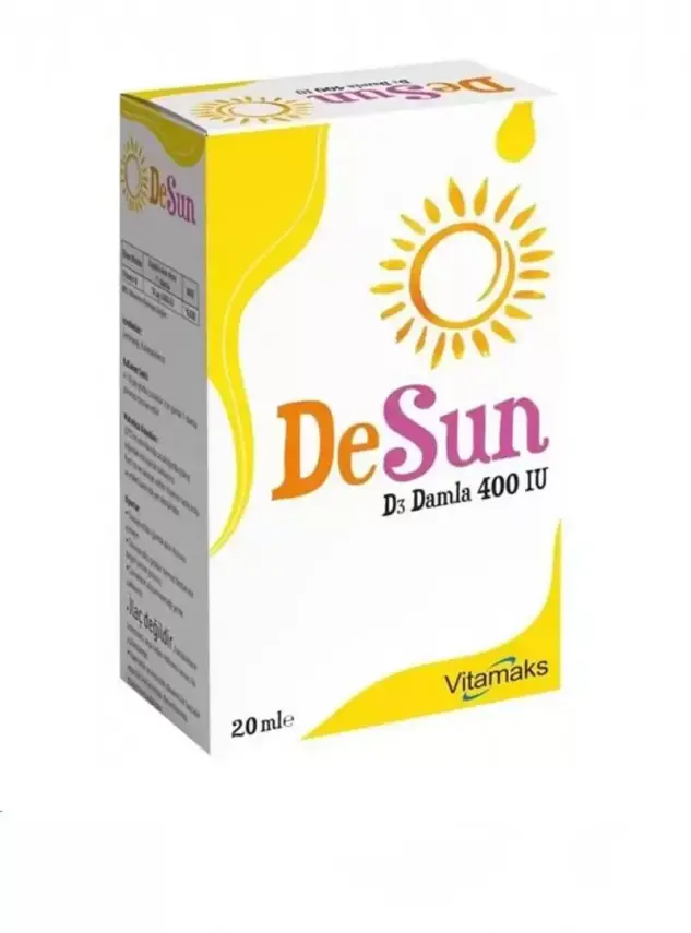 Outlet - Vitamaks DeSun Vitamin D3 400IU Damla 20 ML - 1
