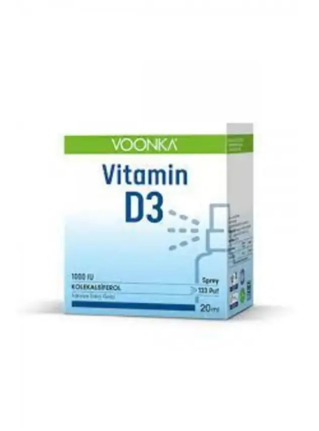 Outlet - Voonka Vitamin D3 1000 IU Takviye Edici Gıda Sprey 20 ml - 1