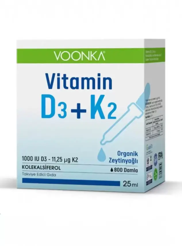Outlet - Voonka Vitamin D3+K2 Damla 25 ml - 1