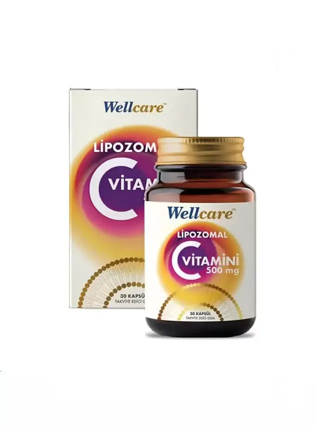 Outlet - Wellcare Lipozomal Vitamin C 500mg 30 Kapsül - 1