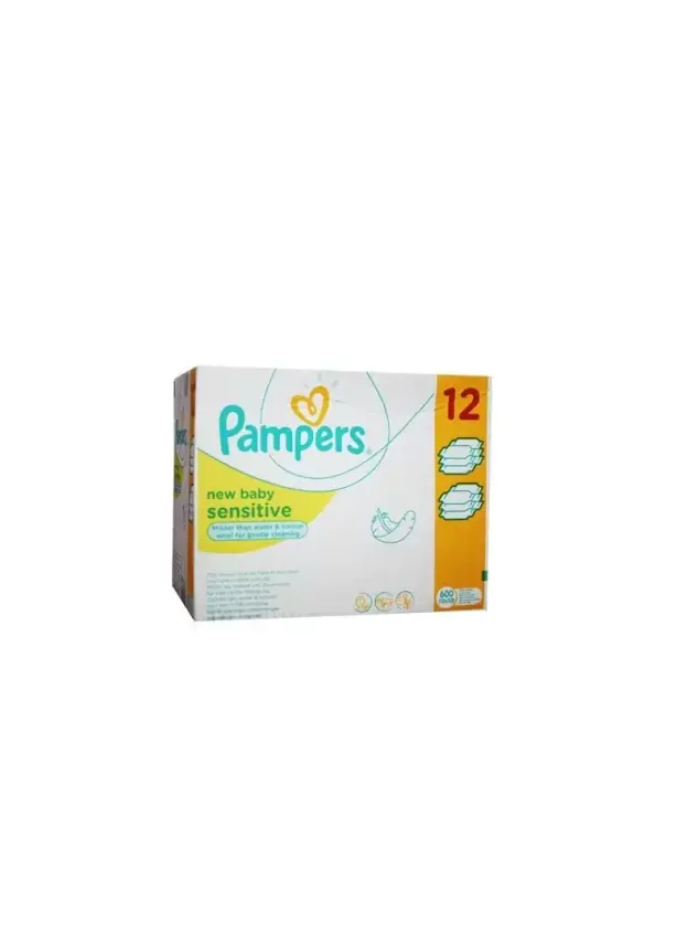 Pampers Baby Islak Havlu Yenidoğan Sensitive 50li 12 Paket - 1