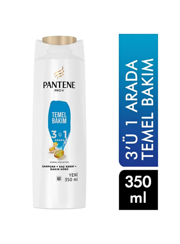 Pantene Pro-V 3'ü 1 Arada Temel Bakım Şampuanı 350 ml - Pantene