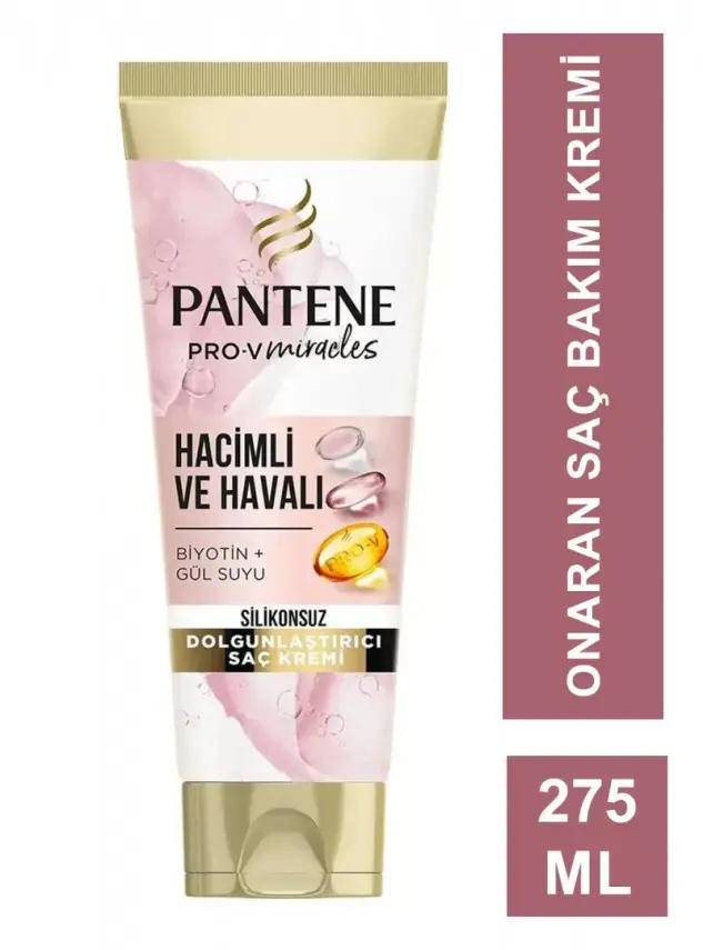 Pantene Pro-V Miracles Hacimli ve Havalı Silikonsuz Saç Bakım Kremi 275 ml - 2