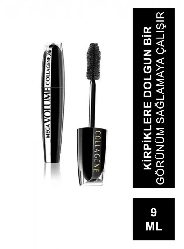 L'Oreal Paris Mega Volume Collagen 24H Black Mascara - 1