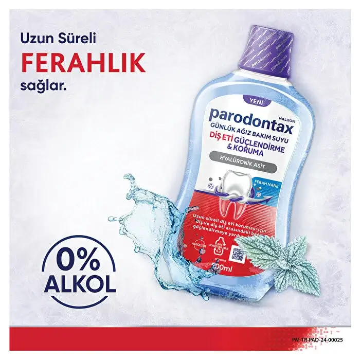 Parodontax Ağız Bakım Suyu Diş Eti Güçlendirme & Koruma 500 ml - 3