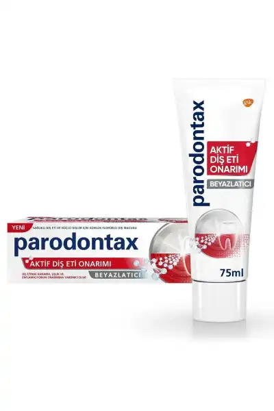 Parodontax Aktif Diş Eti Onarım Beyazlatıcı Diş Macunu 75 ml - 1