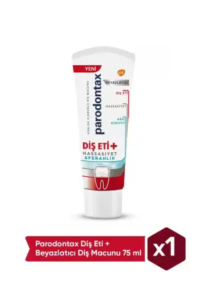 OUTLET - Parodontax Diş Eti & Hassasiyet & Ferahlık & Beyazlatıcı Diş Macunu 75ml - Parodontax