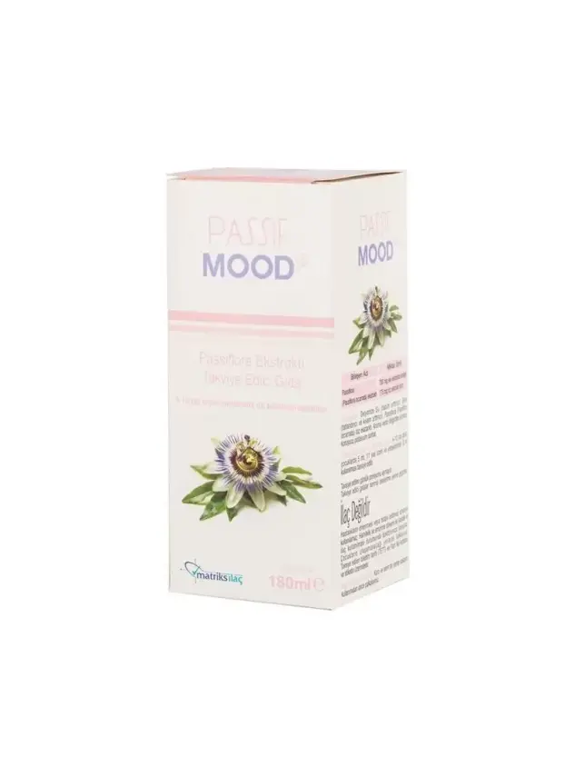 Passif Mood Şurup Passiflora Ekstraktı Takviye Edici Gıda 180ml - 1