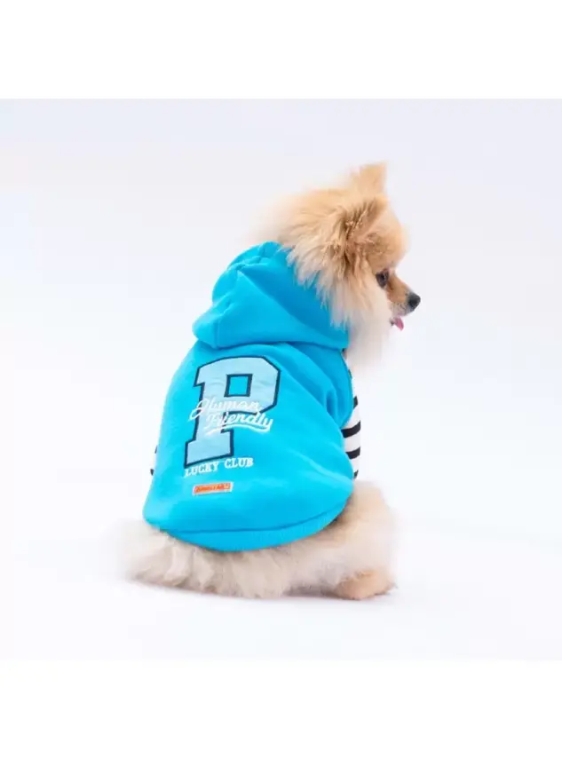 Paw Star 24701 Turkuaz Lucky Club Hoodie - 1