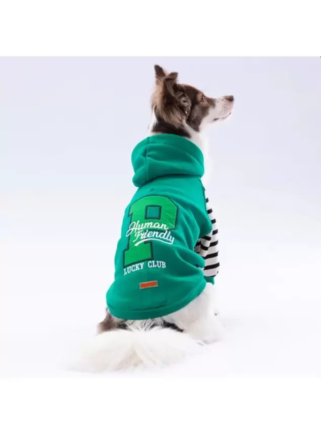 Paw Star 24703 Yeşil Lucky Club Hoodie - 1
