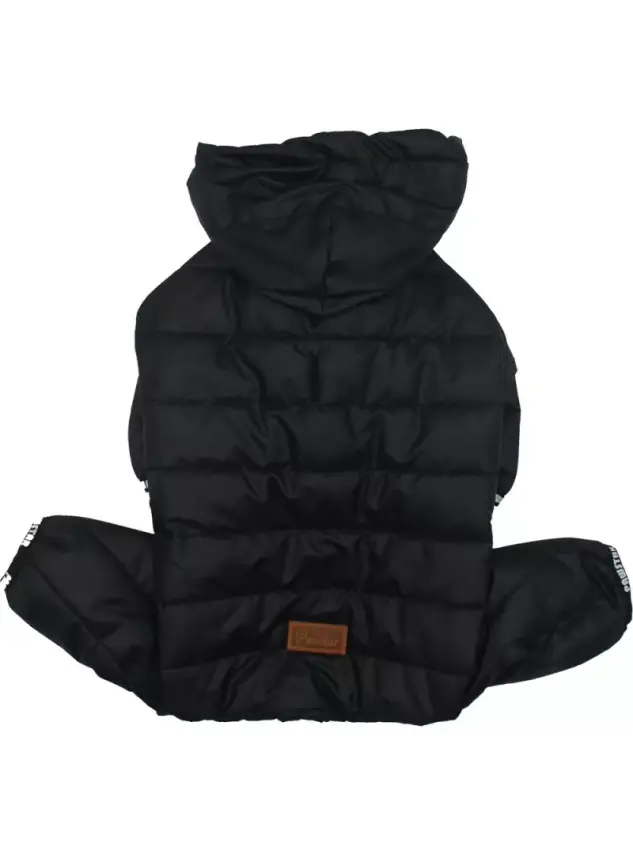 Paw Star Black Sport Big Rompers Köpek Yağmurluk 6XL - 1