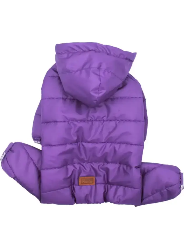 Paw Star Purple Sport Big Rompers Köpek Yağmurluk 5XL - 1