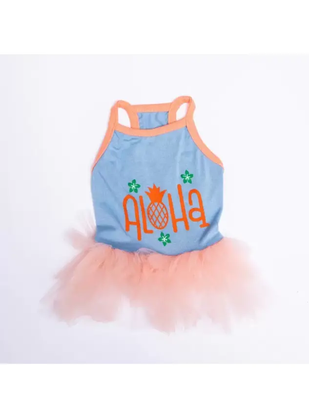Pawstar Blue Aloha Dress - 1