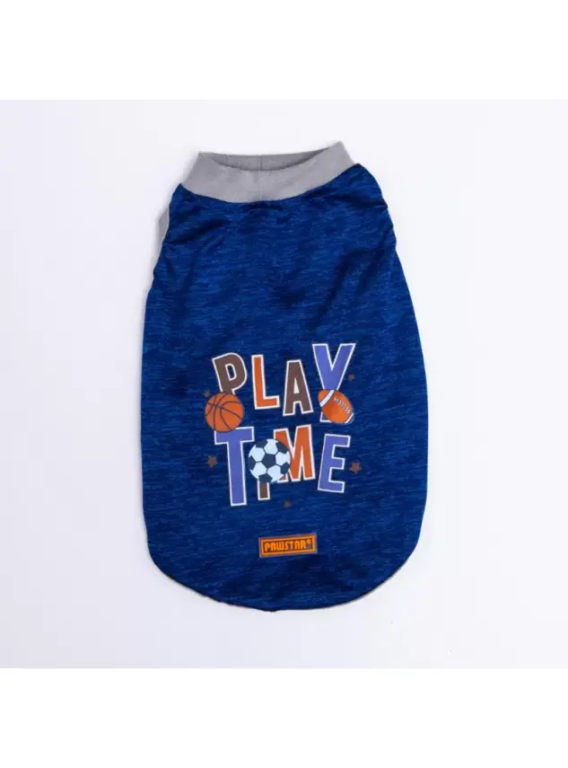 Pawstar Dark Blue Sporty T-shirt - 1