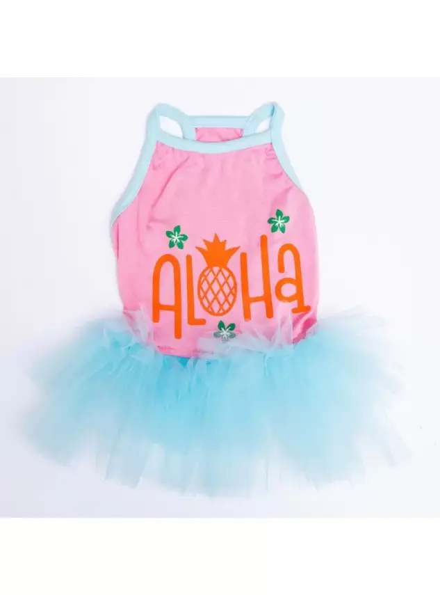 Pawstar Pink Aloha Dress - 1