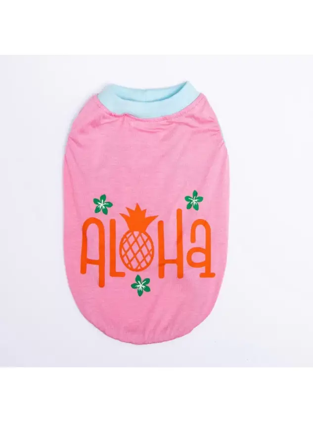 Pawstar Pink Aloha T-shirt - 1