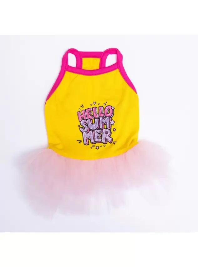 Pawstar Yellow Hello Summer Dress - 1