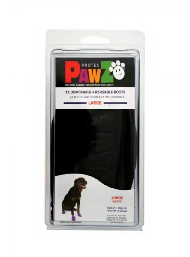Pawz Siyah Large Köpek Galoşu - 1