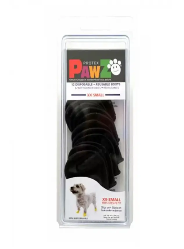 Pawz Siyah Xxsmall Köpek Galoşu - 1