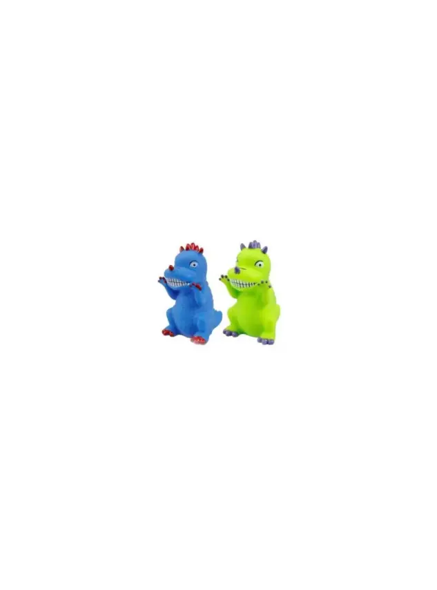 Pet Ing Yeşil Dinazor Sesli Köpek Oyuncağı 9.5x7.5x13CM - 1