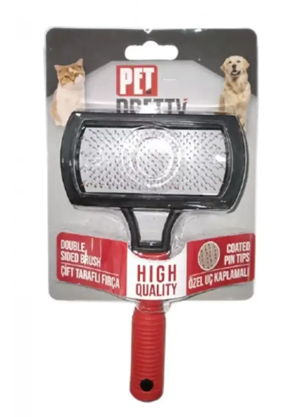 Pet Pretty Kedi Ve Köpekler İçin Çift Taraflı Fırça Özel Uç Kaplamalı - 1