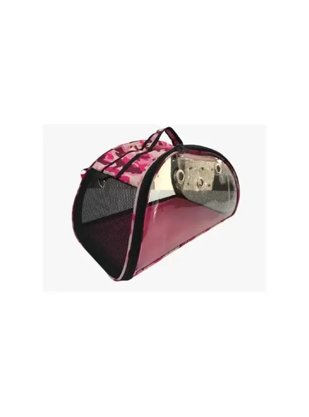 Pet Pretty Şeffaf Çanta Pembe Kamuflaj - 1