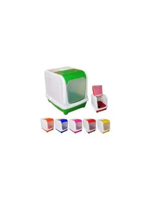 Pet Style Plastik Kapalı Tuvalet Kabı - Pet Style