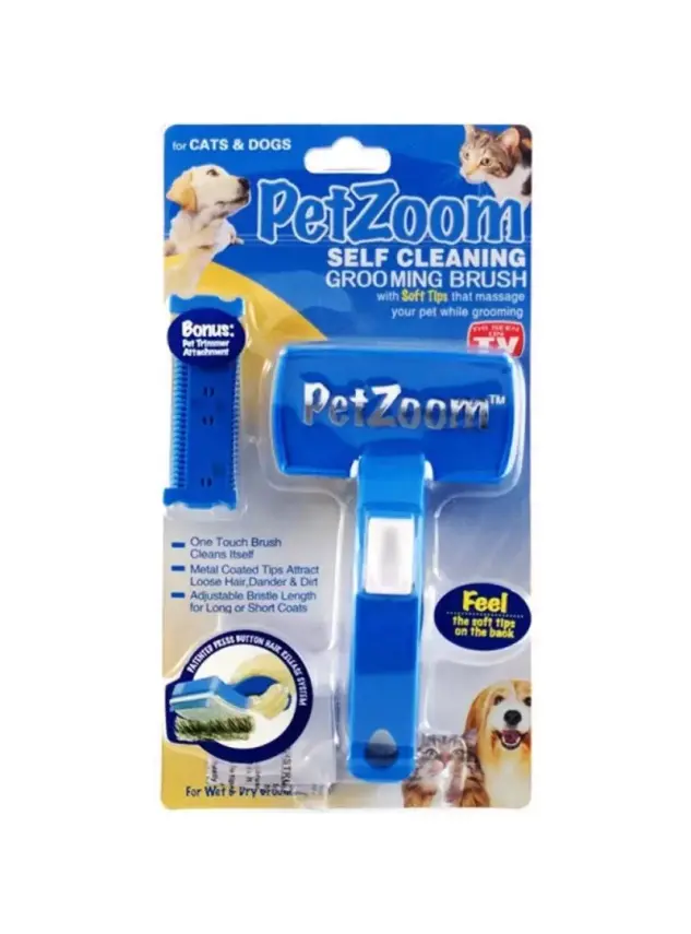 Petzoom Basmalı Kedi Köpek Tarağı Jiletli Tıraş Aparatı Hediyeli - 1