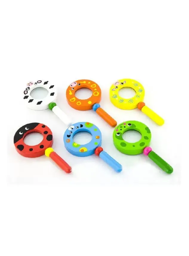 Pharma Toys Wooden Magnifying Glass Pembe - 1