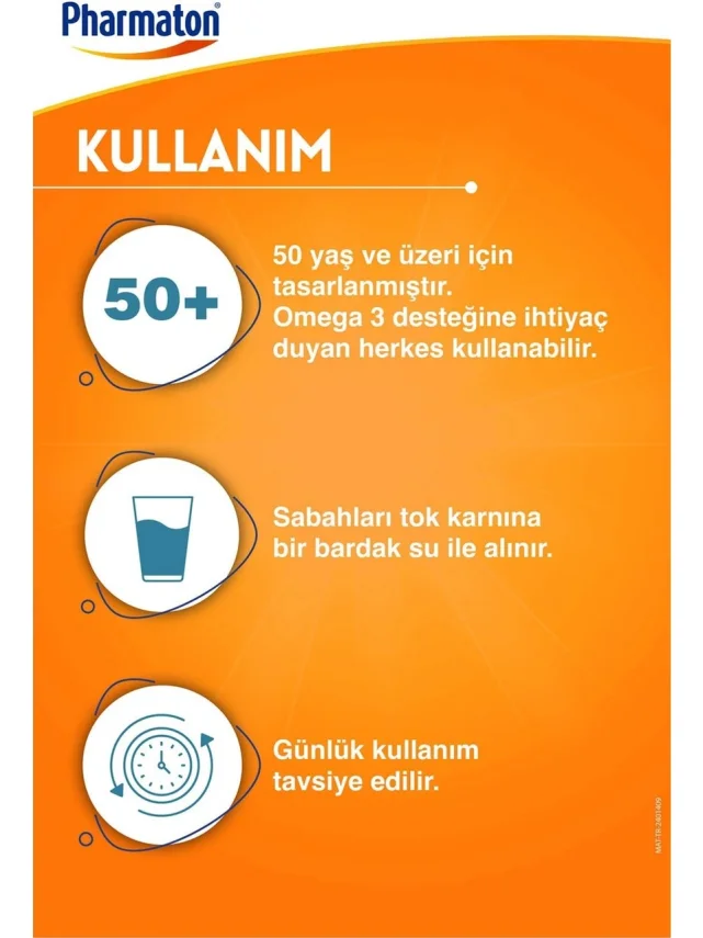Pharmaton 50 Plus 30 Kapsül 2’li Paket – Omega 3, Multivitamin ve Mineraller - 3