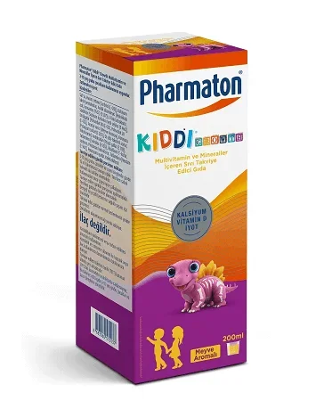 OUTLET - Pharmaton Kiddi Growth Meyve Aromalı Multivitamin Şurup 200 ml - 1