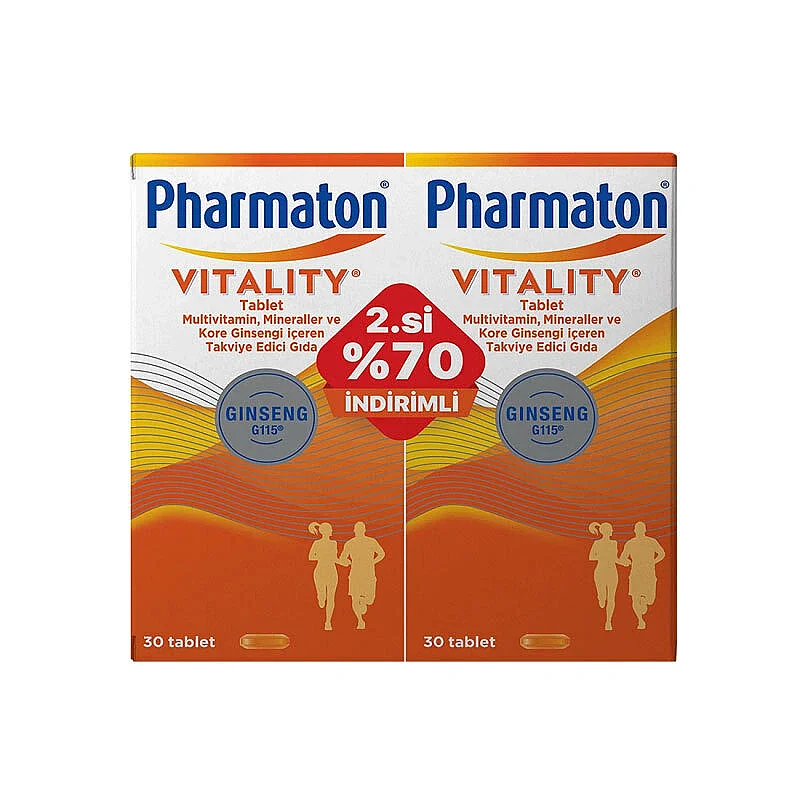 Pharmaton Vitality Multivitamin 2x30 Tablet - 2.si %70 İndirimli - 1