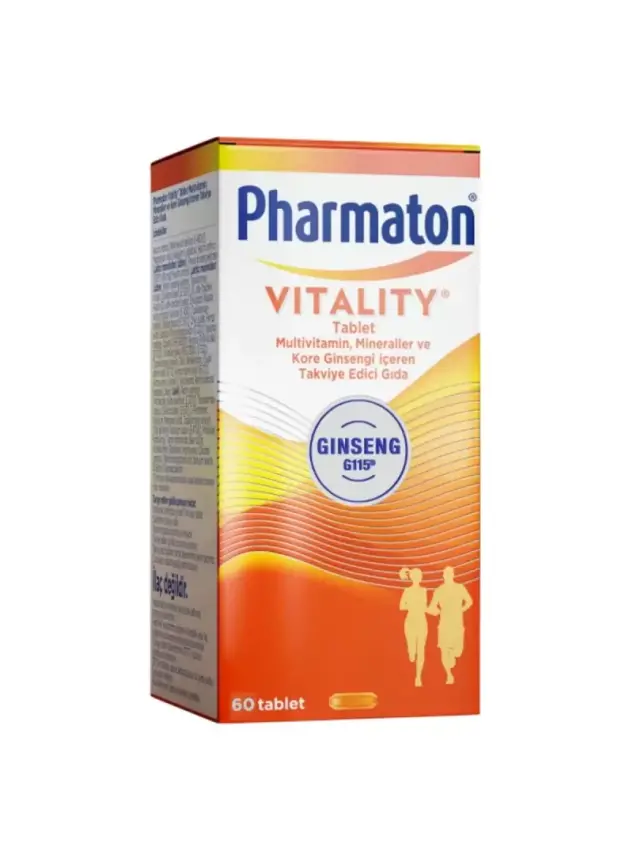 Pharmaton Vitality Multivitamin 60 Tablet - Takviye Edici Gıda - 1