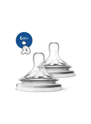 Philips Avent Natural Biberon Emziği 6 Ay+ NO:4 2'li -SCF044/27- - 2