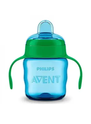Philips Avent Slikon Uçlu PP Damlatmaz Bardak 6+ Ay 200 ml - Erkek - SCF551-05 - - 2