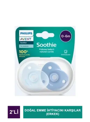 Philips Avent Soothie 2'li Emzik - Erkek - SCF099/21 0-6 Ay - 2
