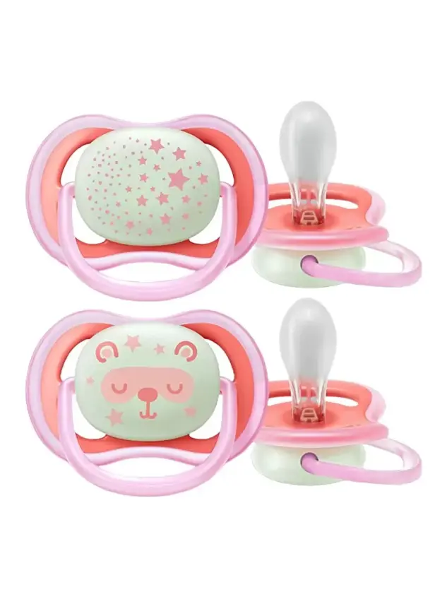 Philips Avent Ultra Air Night 6-18 Ay 2'li Emzik - Kız - SCF376/22 - - 2