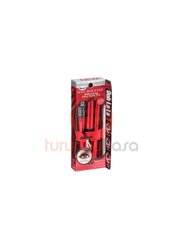 Physicians Formula Sexy Booster 3'lü Set -Siyah Kajal kalem-Siyah Tekli kalem- Siyah Likit Eyeliner- - 1