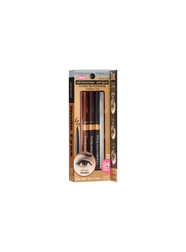 Physicians Formula Shimmer Strips Custom Eye Enhancing Eyeliner Trio-Warm Nude Eyes- - 1