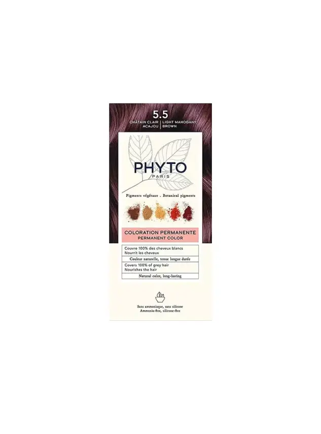 Phyto Color Bitkisel Saç Boyası - 5.5 - Açık Kestane Akaju - 2