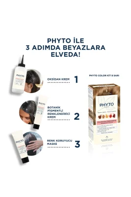 Phyto Color Bitkisel Saç Boyası - 8 Blond Clair Sarı - 2