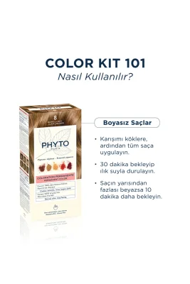 Phyto Color Bitkisel Saç Boyası - 8 Blond Clair Sarı - 4