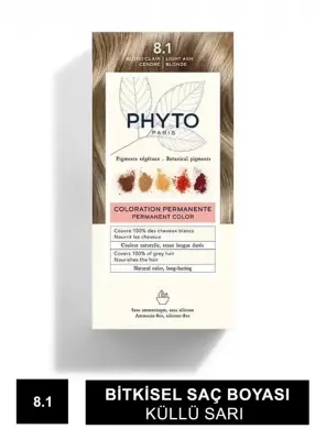 Phyto Color Bitkisel Saç Boyası - 8.1 - Küllü Sarı - 1